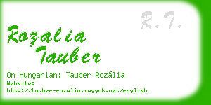 rozalia tauber business card